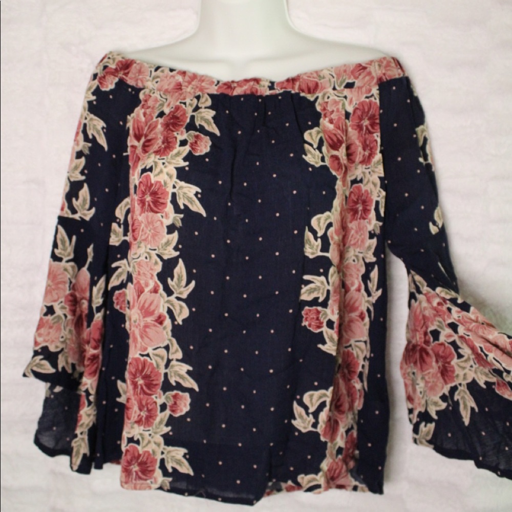 Off the shoulder floral top